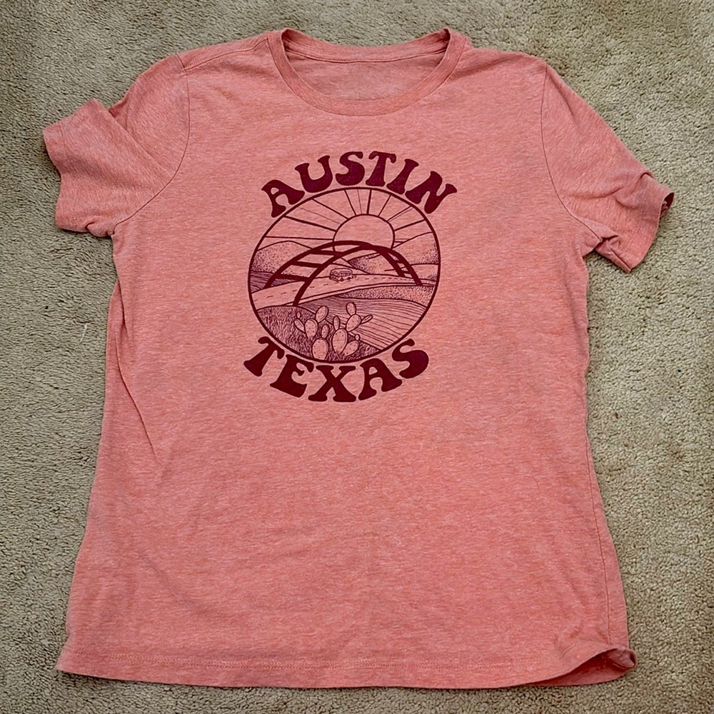 orange austin texas shirt